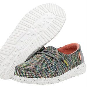 Youth Hey Dude Wendy Peacock Pink Shoe